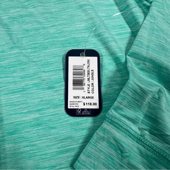 johnnie-O Talon Featherweight Performance Hoodie Jungle Green Xl NWT - Picture 3 of 7